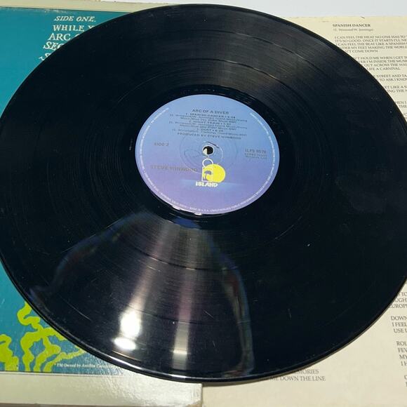 Steve Winwood Arc of a diver Vinyl Record with Cover - Picture 5 of 6